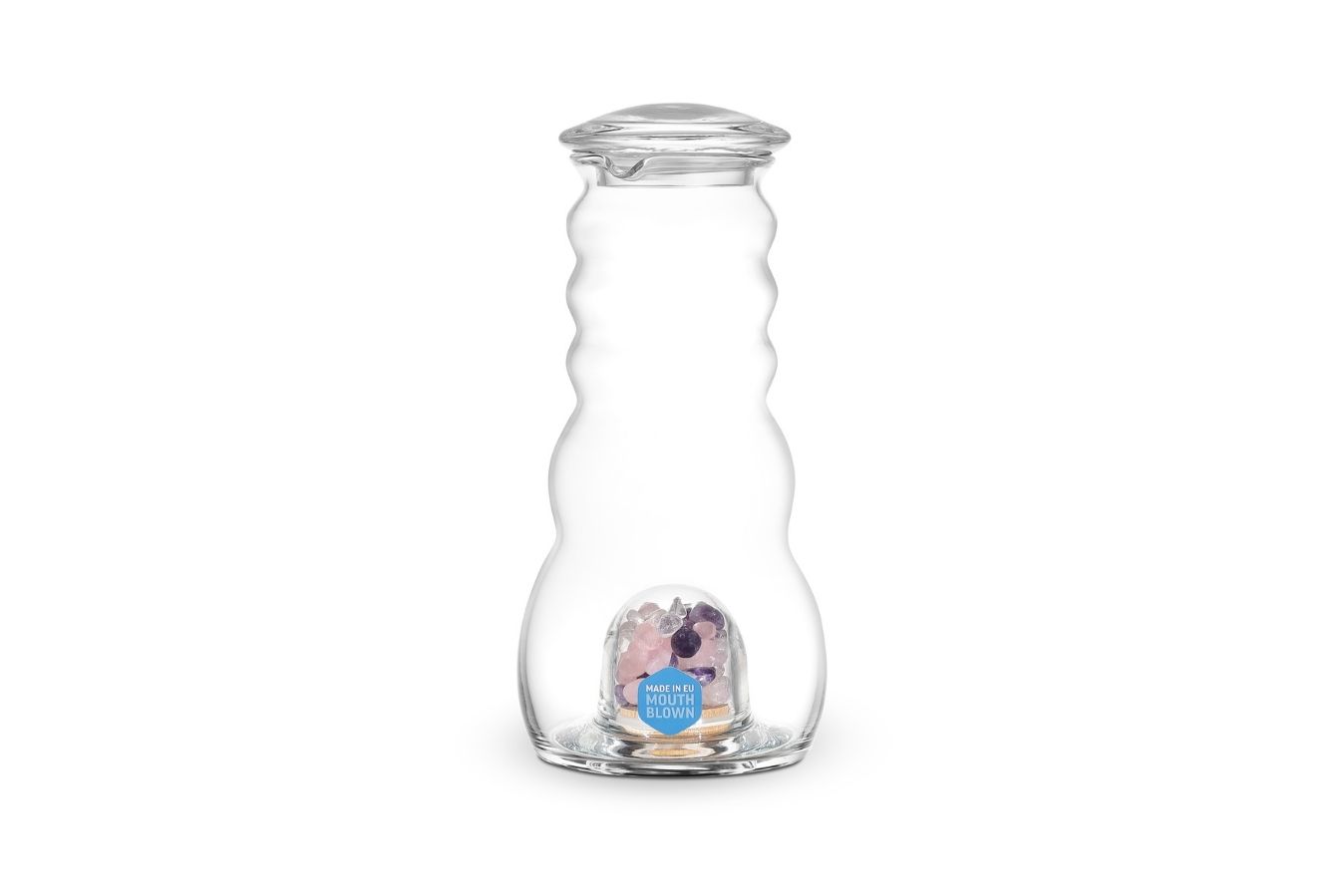 8960_1 Krug Cadus Family Edelsteine 1.5 l mundgeblasen