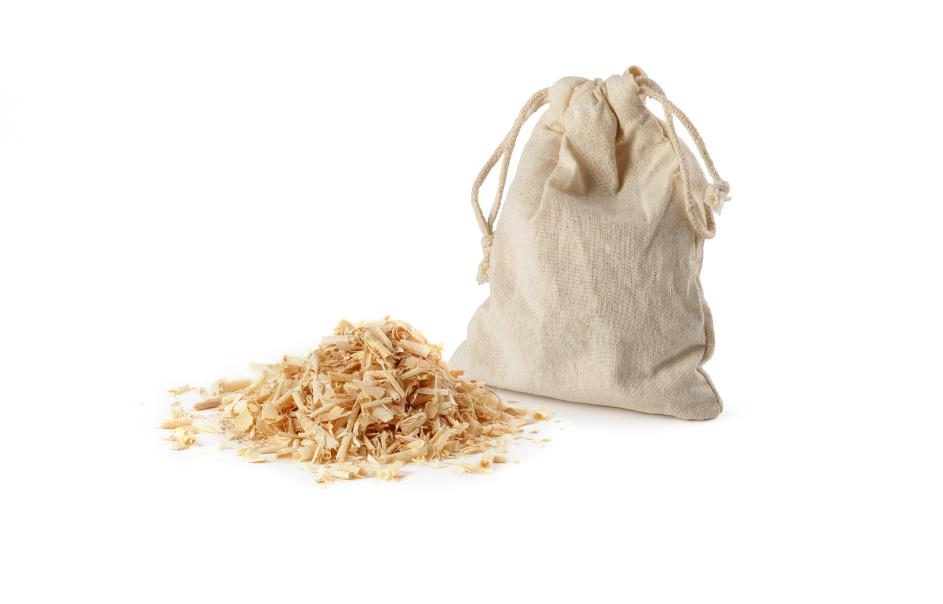 9122 Baumwollsäcklein mit Arvenspänen